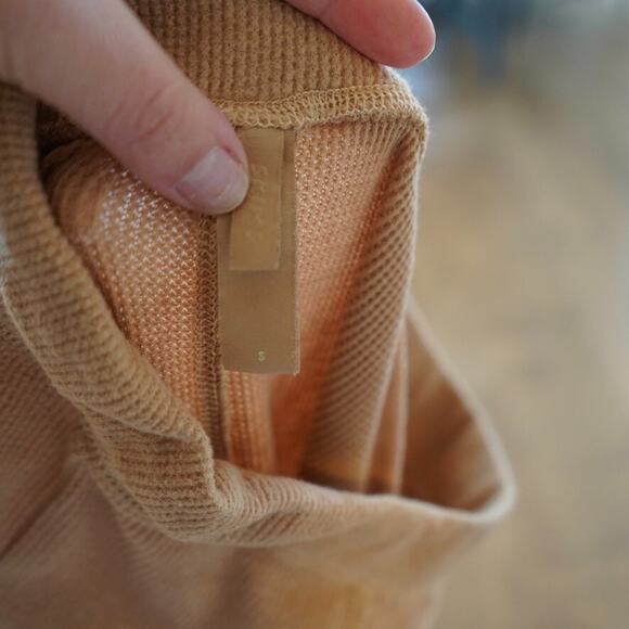 Skims Long John Leggings Womens Small Beige Ribbed Lightweight Stretch Pull On - Picture 9 of 10